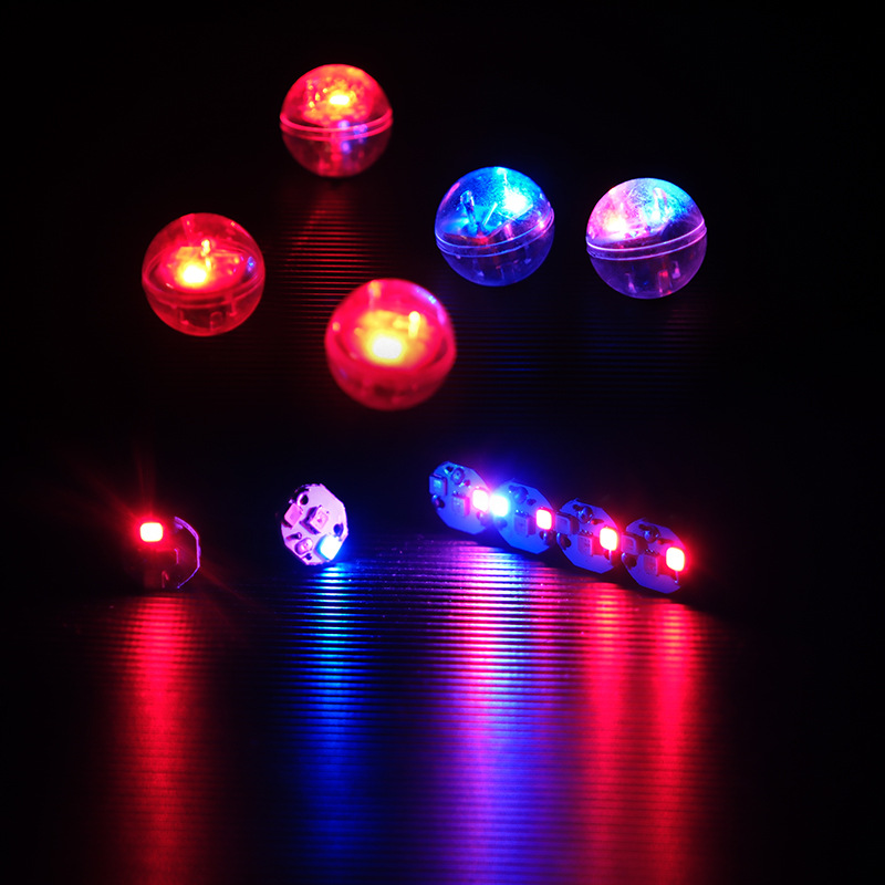 Luz de manga de movimiento electrónico LED rojo y azul luz de inserción luminosa vibratoria LR41 luz de pegado intermitente Toque la bola intermitente de resorte