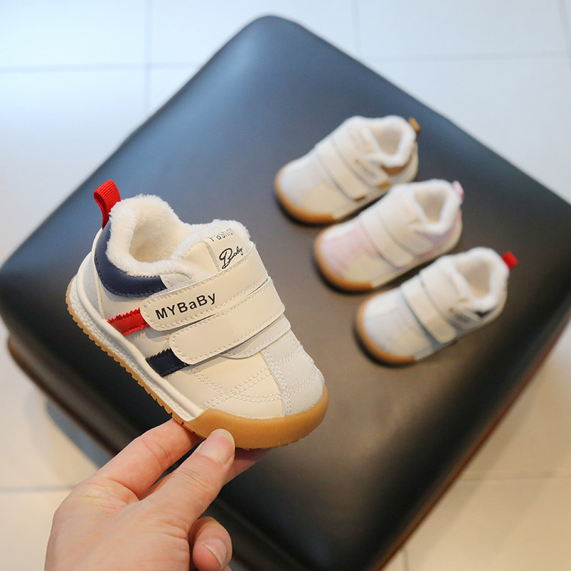 宝宝棉鞋冬季加绒婴儿学步鞋0-3岁1软底防滑男童保暖女小童机能鞋