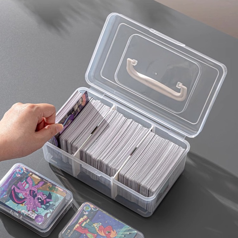 Large Capacity Card Storage Box Small Card Box Card Cover Card Film Card Ultraman Baokemeng Yu-Gi-Oh Sorting Box