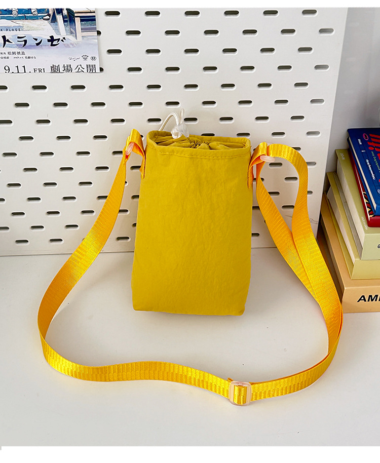 New solid-color student cycling casual women's bag, lightweight outdoor mobile phone bag and accessory bag undefined