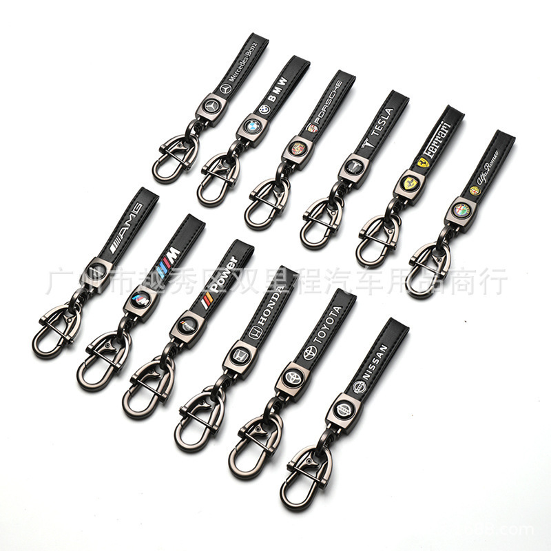 Suitable for Car Logo Modified Lambskin Keychain Lada Renocia Special SPORTS TURBO
