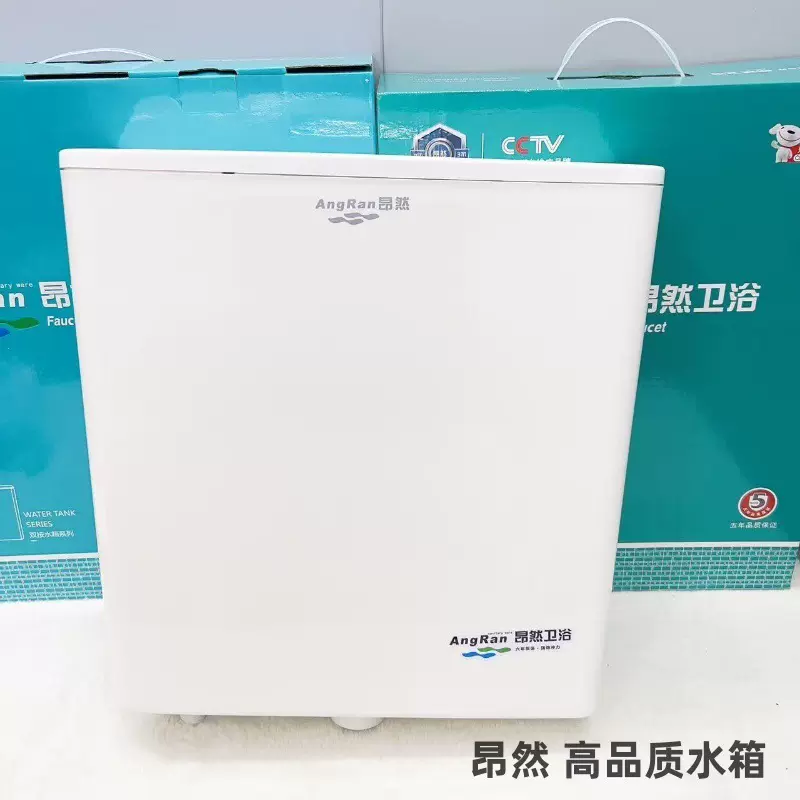 昂然高品质水箱 蹲便器加厚水箱 新款双按式水箱 无声冲水箱厕所
