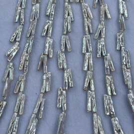 【梦间珠宝】闪电巴洛克珍珠连体小银条天然淡水珍珠饰品