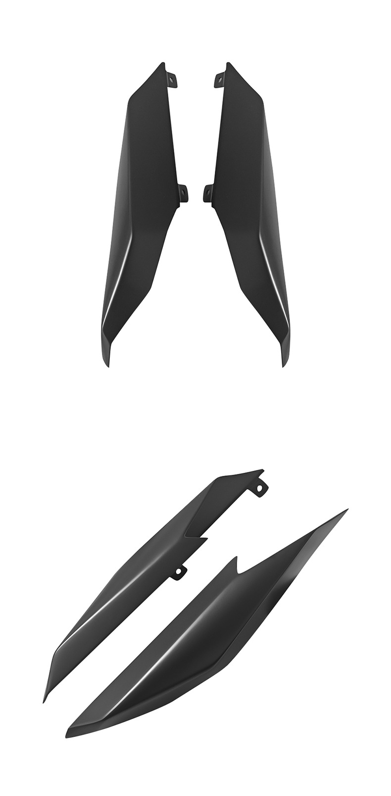 Applicable Kawasaki ZX-4R ZX-25R/SE ZX-4RR rear tail aft fairing spoiler aft wing fitting