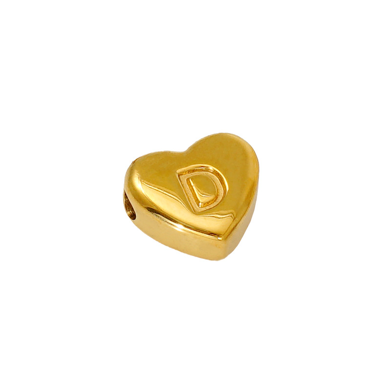 Europeo y americano más vendido nuevo transfronterizo nueva carta amor colgante 18K collar de acero inoxidable nicho clásico ins diseño