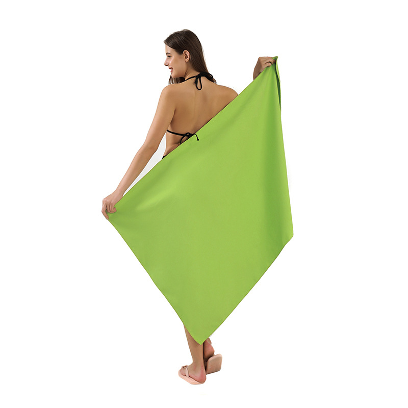 Microfibra transfronteriza 10A / 7A procesamiento opcional necesita contactar al servicio al cliente simple absorción ligera toalla de playa seca rápida