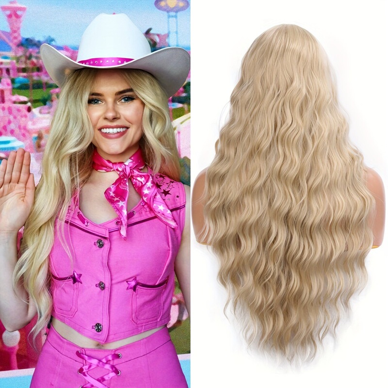 European and American Cross-Border Wigs, Large Wavy Long Curly Hair for Women, Synthetic Full Head Wigs, Lazy Style, Hot-Selling Cross-Border