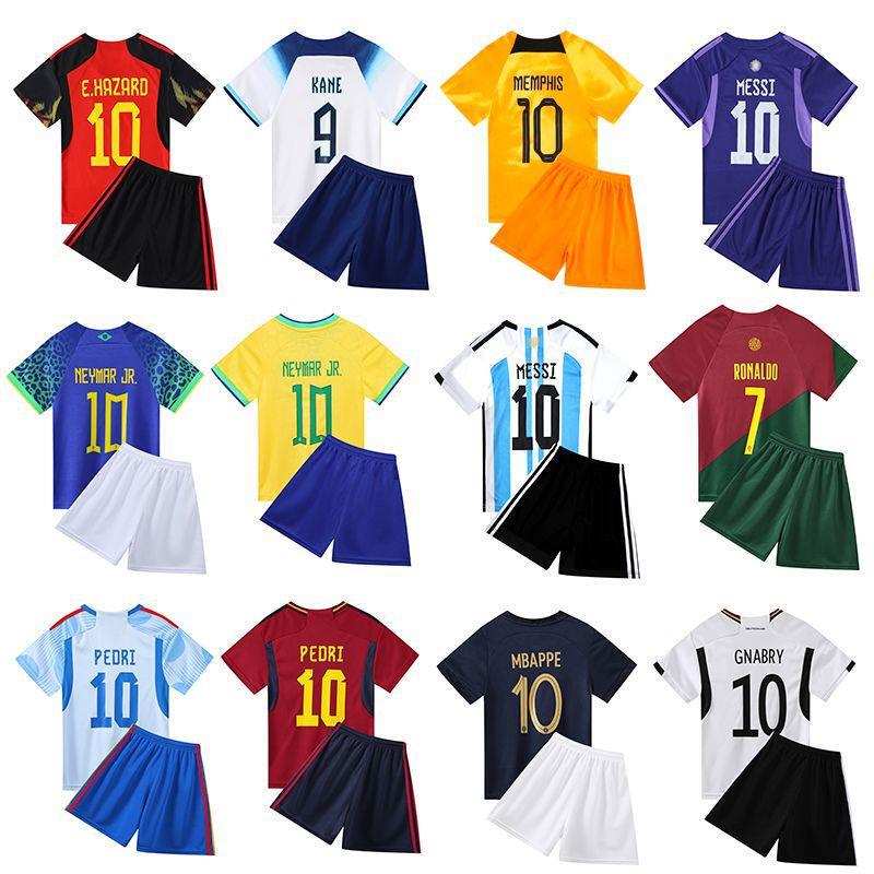 Children's Football Uniform Set for Boys and Girls, Primary and Secondary School Students, Competition Sportswear, Baby Kindergarten Performance Jersey