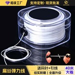 高品质手串弹力绳串珠绳穿珠子的弹力线手链耐磨文玩水晶扁丝线绳