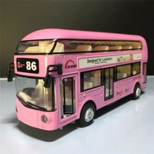 精品玩具29礼盒装声光可以开门伦敦巴士巴士公交车儿童玩具车礼物