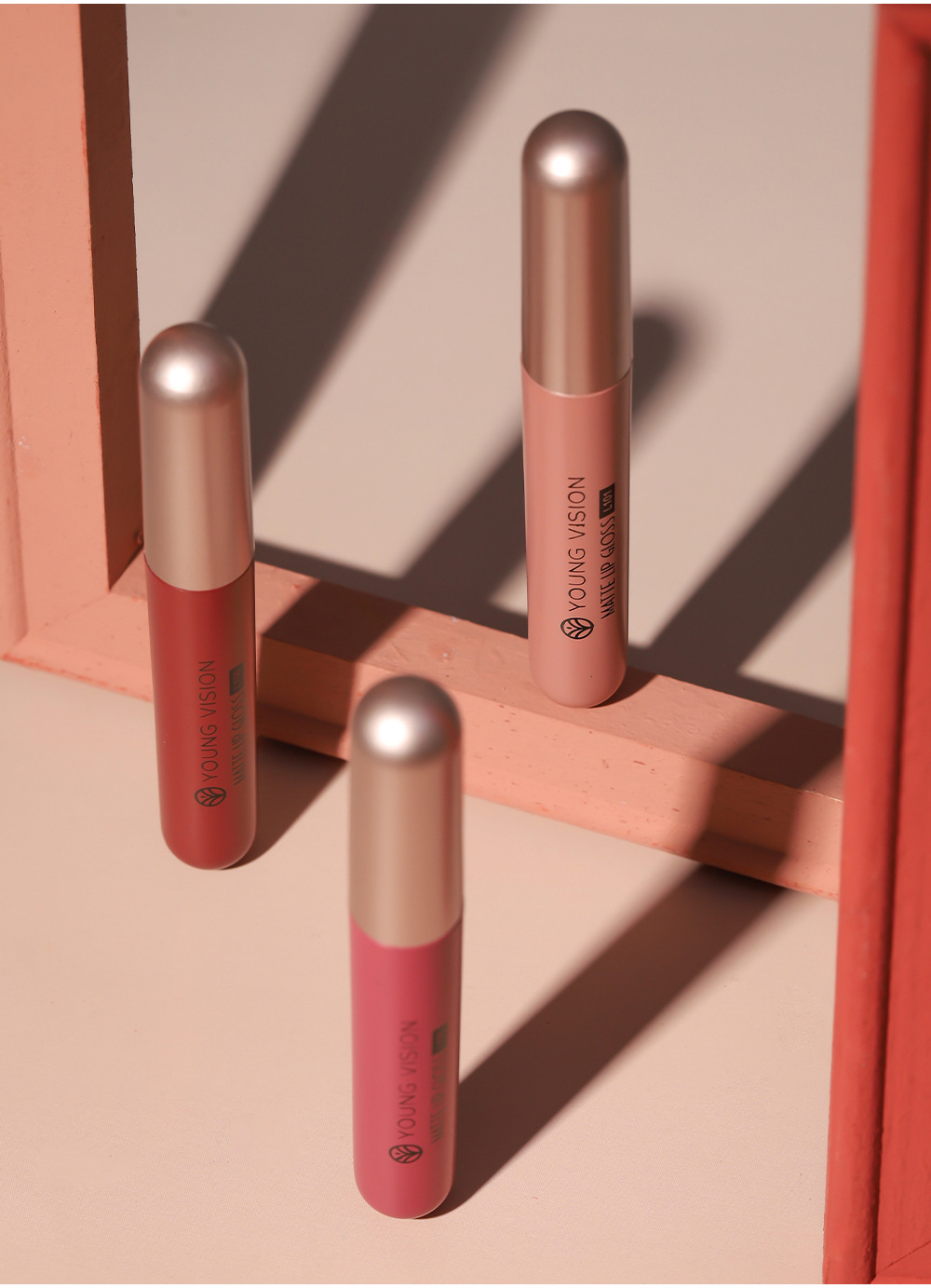 YOUNG VISION Matte Lip Gloss Set, 6-piece Lip gloss Set, Velvet Lipstick Cross-border Makeup undefined