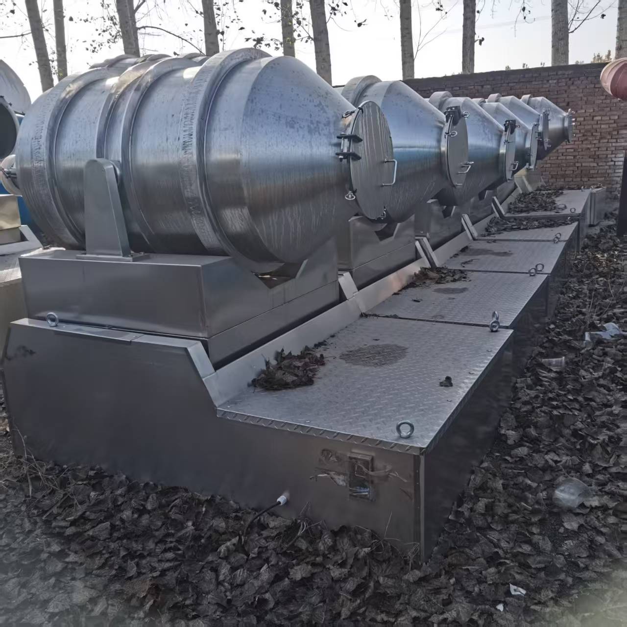 供应二维混合机 二手V型混合机 中药粉末食品化工原料搅拌机