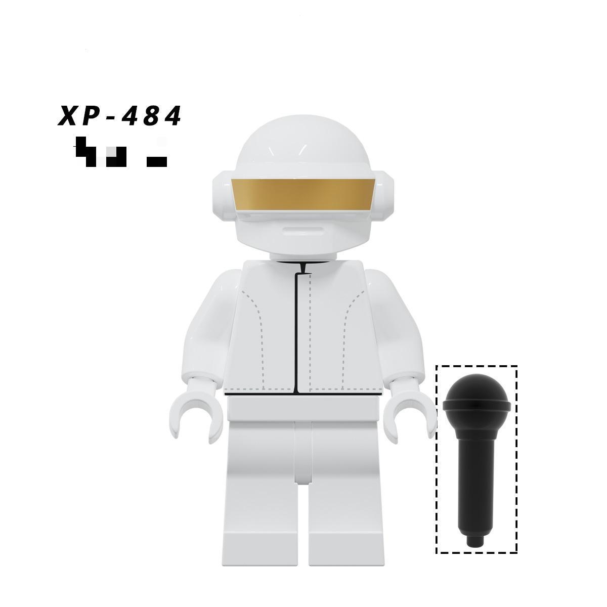 外国貿易商品の盛り合わせ玩具有名人シリーズの愚かなパンクバンド電子音楽積み木人仔kt 1063袋入り