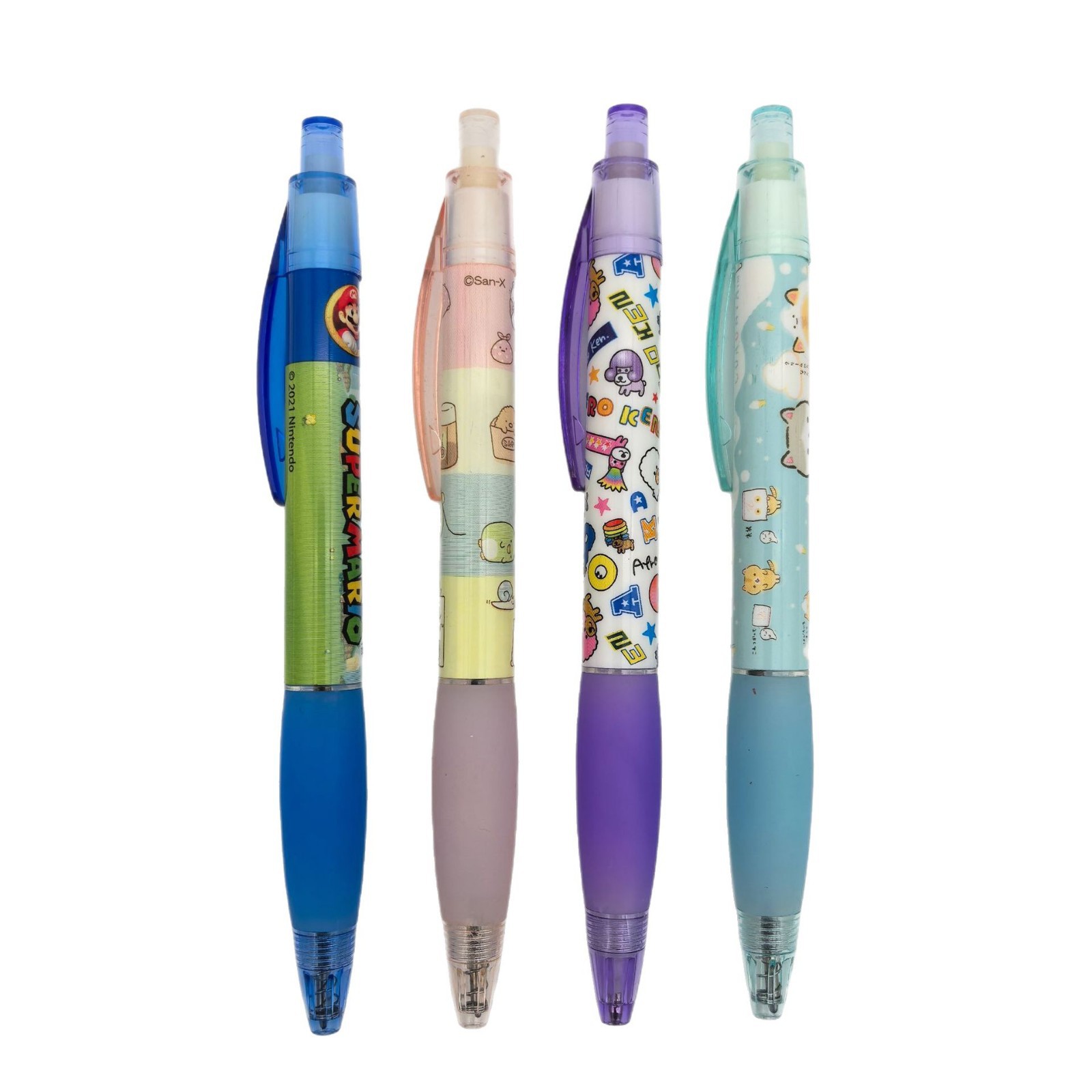 Japón y Corea del Sur venta caliente dibujos animados bolígrafo personalizado bolígrafo de transferencia de calor reemplazable bolígrafo de película encantador