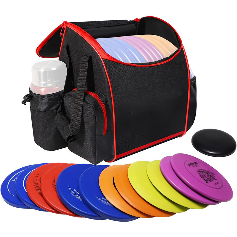 Source Manufacturer Customized Frisbee Cosmetics Bag, Large Capacity Foldableable Frisbee Training Bag, Oxford Cloth Shoulder Bag