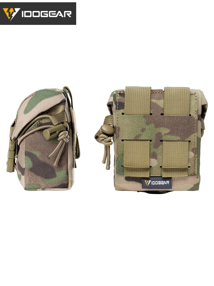 IDOGEAR pequeño escorpión de acero CP FRAGPOUCH multipropósito bolsas tácticas cuadradas bolsas de granadas bolsas modelo M67