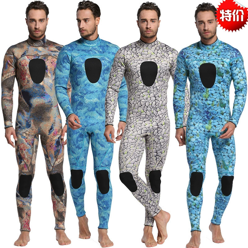Shop Spirite 3 мм водолазка одежда CAMO сохраняет тепло и холод камуфляж дайвинг водная спортивная одежда