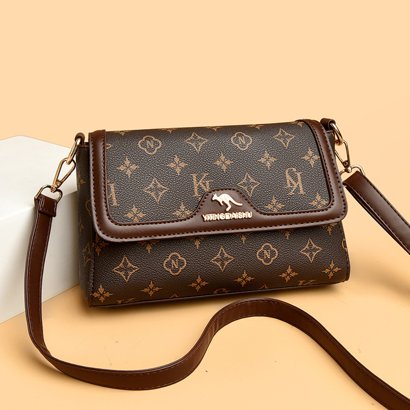 Genuine Leather Middle-Aged Shoulder Bag Women's Bag 2025 New High-End Fashion Accessible Luxury Small Square Bag Crossbody Bag Women's Bag Genuine Leather Middle-Aged Shoulder Bag Women's Bag 2025 New High-End Fashion Accessible Luxury Small Square Bag Crossbody Bag Women's Bag