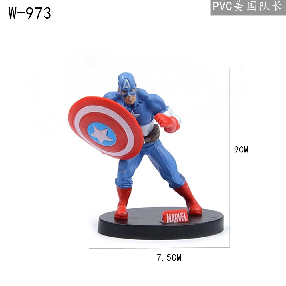 Праздничное украшение для торта Captain America Iron Man Thunder Green Giant Marvel Avengers Cake Swing