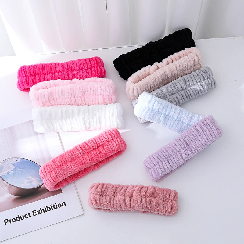 Fashionable cute headband for face washing, for import, city style