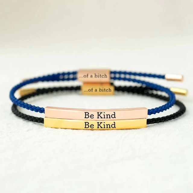 Nuevo producto transfronterizo Be... De un Bi♥CH letras mano tubular pulsera tejida a mano ajustable