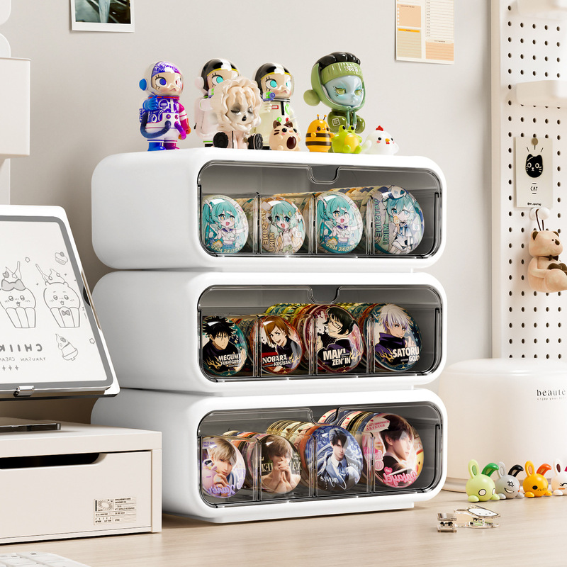 バージ収納ボックスデスクトップアニメーション周辺機器穀物穴ボード収納ラック透明コンパートメントアクリルディスプレイラック|undefined