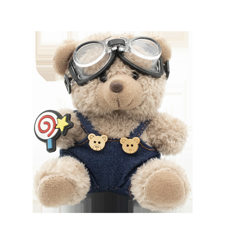 Colgante de cola de automóvil lindo peluche oso muñeca muñeca baúl de automóvil decoración de decoración de motocicleta eléctrica