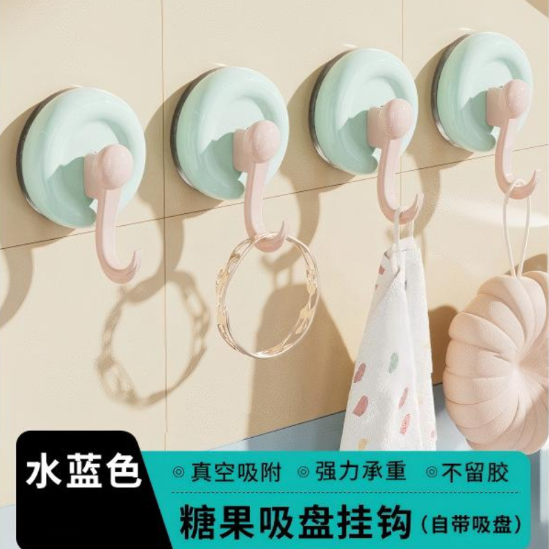 新しいドーパミン吸盤フック粘着衣類フック浴室トイレ壁耐荷重タオル跡のない粘着フック|undefined