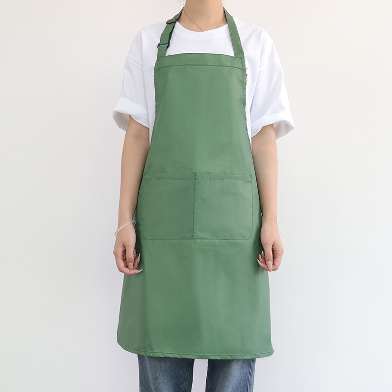 Nuevo delantal impermeable transfronterizo logotipo personalizado ajustable cocina doméstica lavaplatos panadería delantal de ropa de trabajo