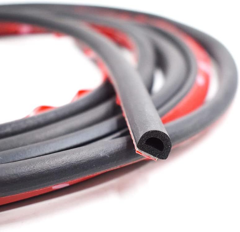 汽车通用自粘D门密封隔音噪音橡胶条自粘背衬密封大间隙 防风防雨