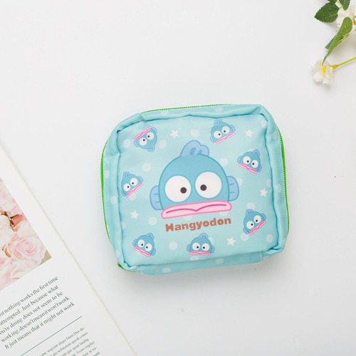 Cute Cartoon Sanitary Pad Organizer Bag – Portable Travel & Outing Essential for Girls, Includes a Crossbody Strap