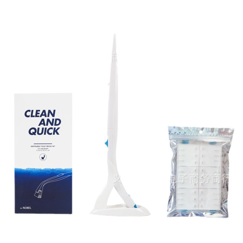 使い捨てトイレブラシ水溶性流せるトイレブラシ掃除ブラシヘッドセット家庭用浴室掃除アーティファクト|undefined