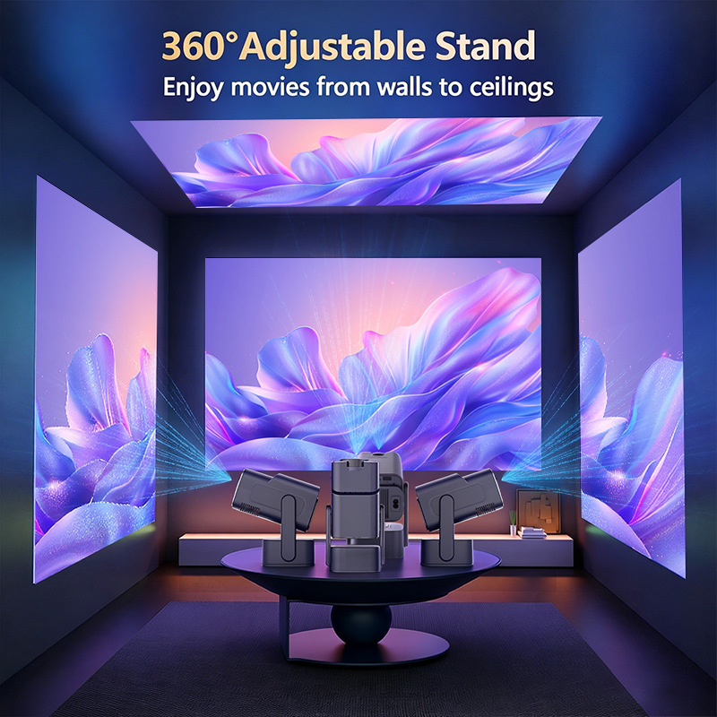 New Hot-Selling S320 PLUS Projector with Wireless Screen Mirroring Portable HD Projector for Home and Large Displays