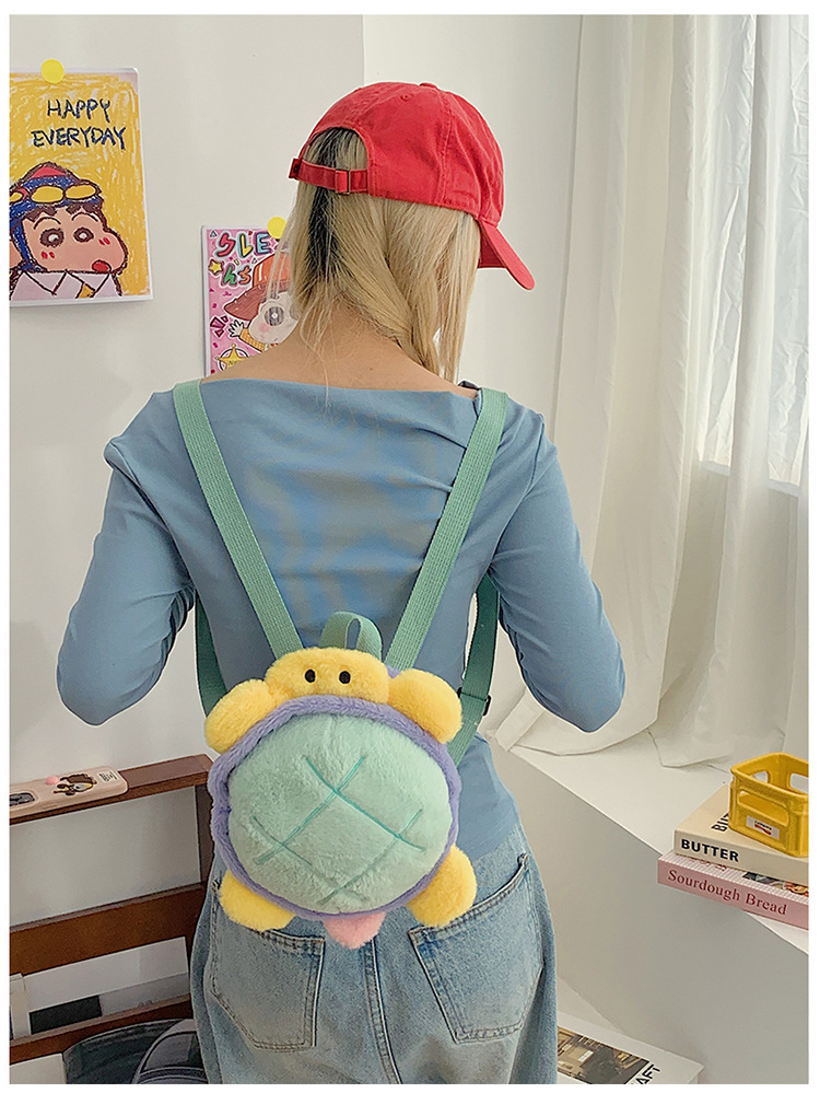 Cartoon plush toy backpack, new autumn and winter style, cute and girlish girl backpack, fashionable storage small backpack wholesale undefined