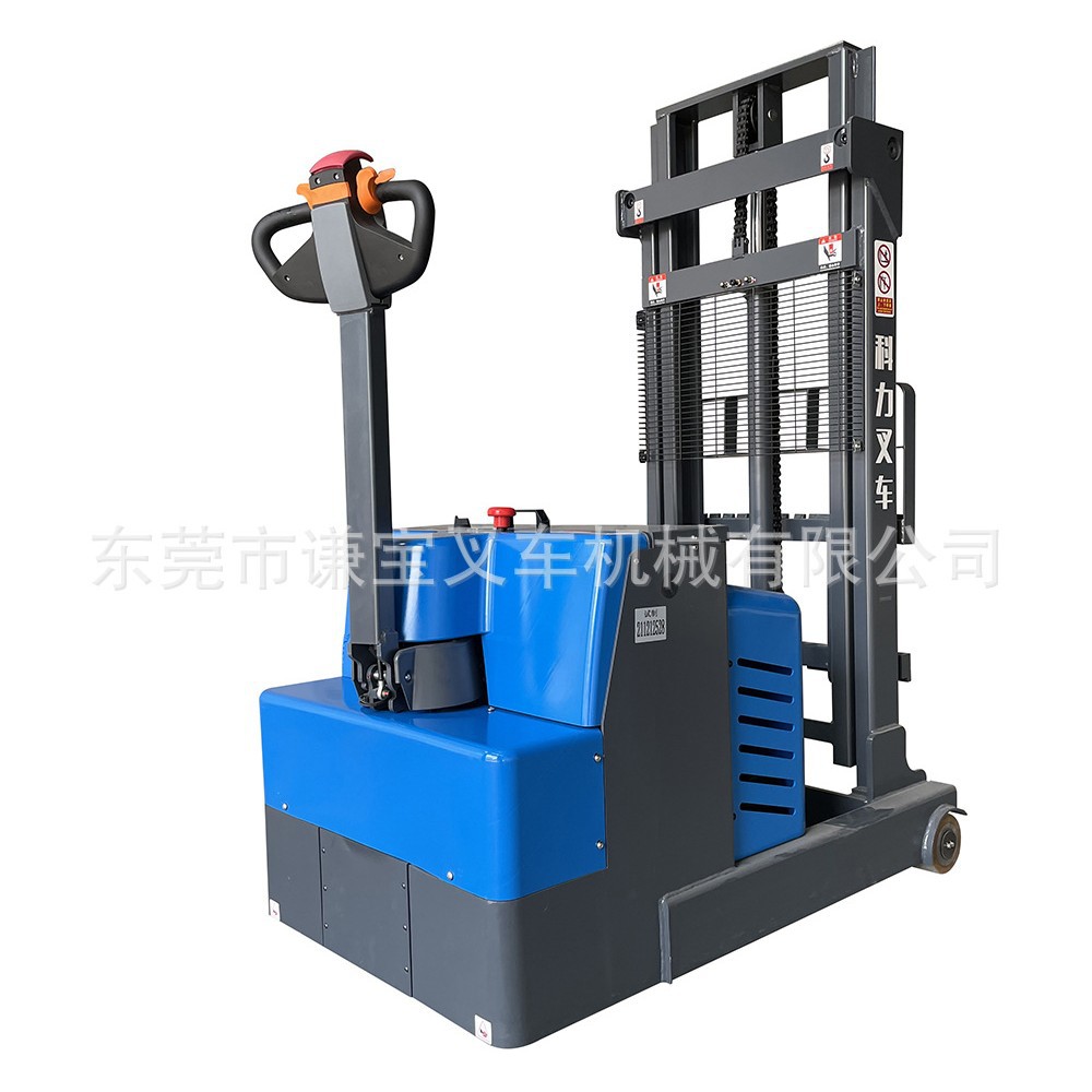 Apilador de equilibrio pequeño 1,2 T carretilla elevadora hidráulica eléctrica completa manipulación y carga sin patas carretilla elevadora eléctrica