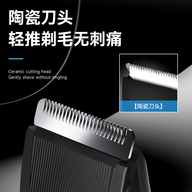 Cortadora de pelo Kemei, cortadora eléctrica impermeable con base, máquina multifuncional para afeitar y cortar el cabello KM-1840