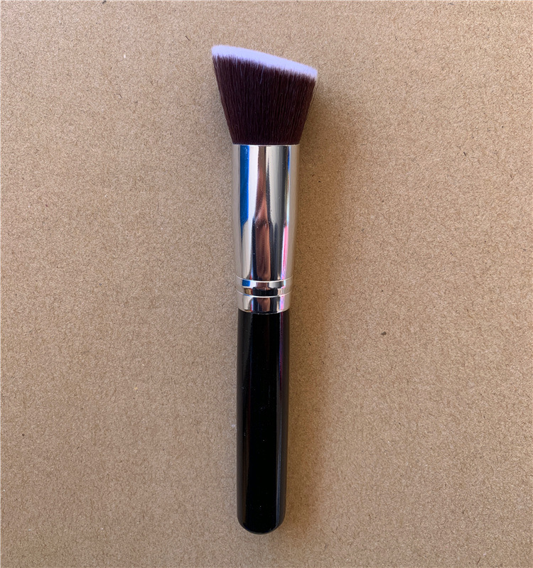Directo de fábrica sola cabeza plana base líquida cepillo oblicuo cabeza plana BB cepillo de polvo suelto cepillo de La Fundación cepillo de maquillaje herramientas de belleza