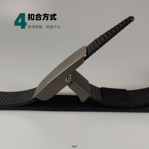 Factory wholesale automatic buckle nylon outdoor belt for men fashion tactical woven sports military training canvas belt