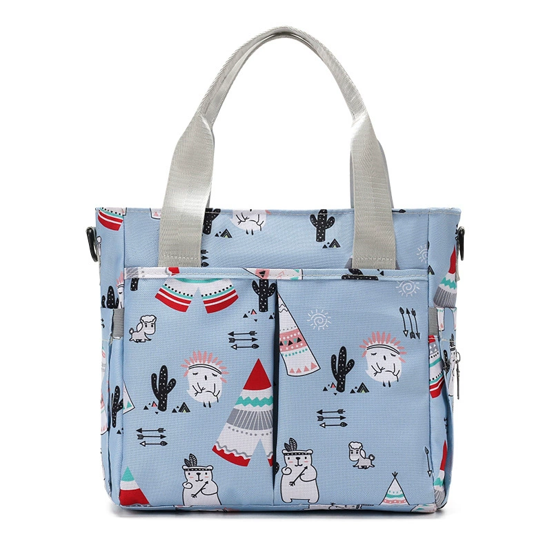 Мама Модная легкая большая емкость мать и ребенок сумка Портативная исходящая на одно плечо Кроссбоди мать дорожная сумка для хранения ребенка