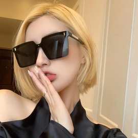 gm墨镜女高级感网红同款时尚太阳眼镜男款大框连体镜片偏光镜批发