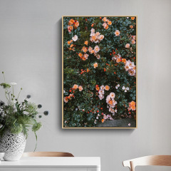 Nordic INS style wall art for living room and bedroom, floral hotel apartment B&B decoration painting with retro rose