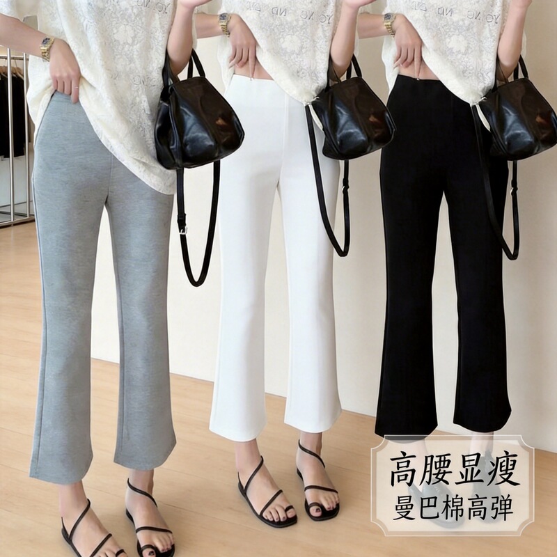 Plus-Size Stylish Mamba Cotton Flared Casual Pants for Women, 2026 New Model, High-Waisted Slimming Cropped Flared Pants for Curvy Women Plus-Size Stylish Mamba Cotton Flared Casual Pants for Women, 2026 New Model, High-Waisted Slimming Cropped Flared Pants for Curvy Women