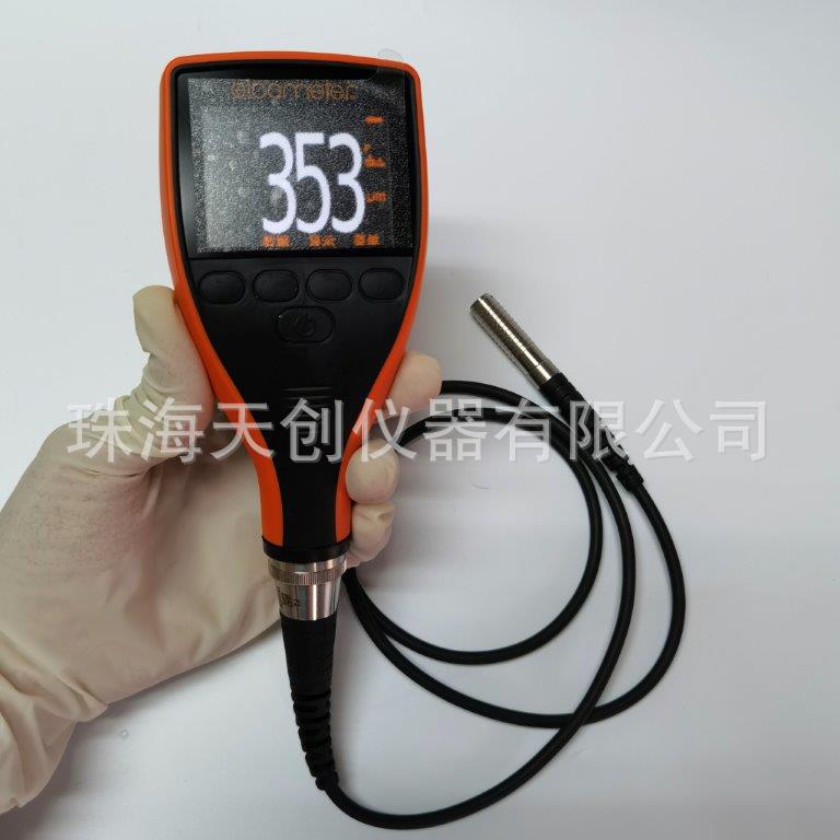 英国易高A456CFNFBS涂层测厚仪配T456CFNF1S铁铝两用探头测膜仪