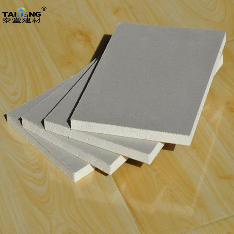Placa de yeso 9.5mm protección del suelo Placa de yeso 12mm ignífuga e impermeable Tablero de pared de tabique de techo de quilla de acero ligero