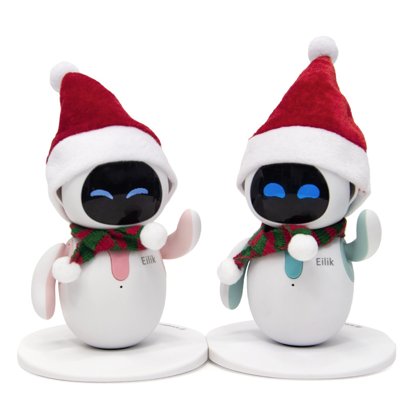 Transfronterizo Eilik robot inteligente exclusivo bufanda de Navidad sombrero de Navidad loona robot perro