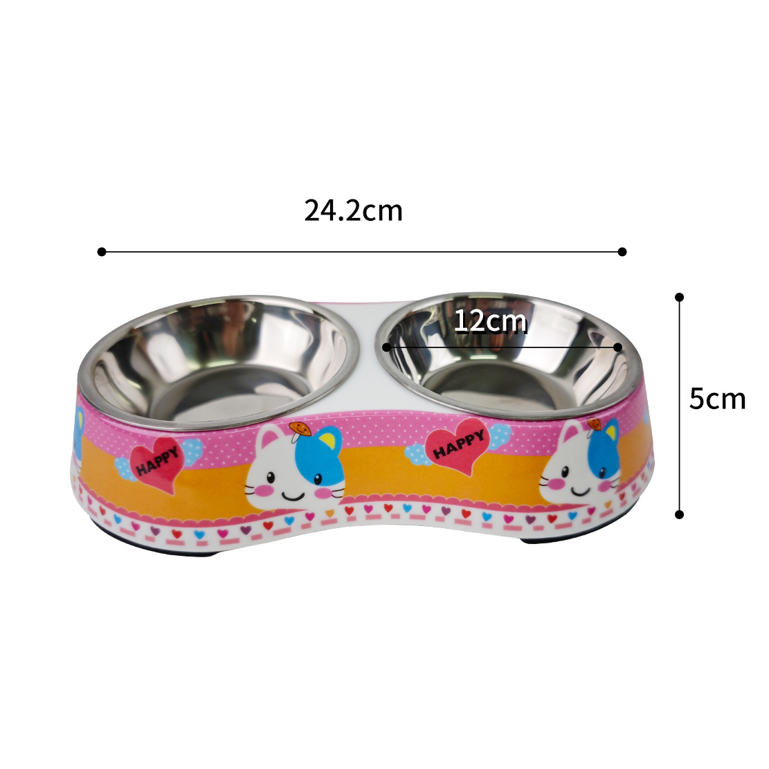 핑크 고양이 머리 S사이즈 24.2*13.8*5cm(스테인리스 포함)