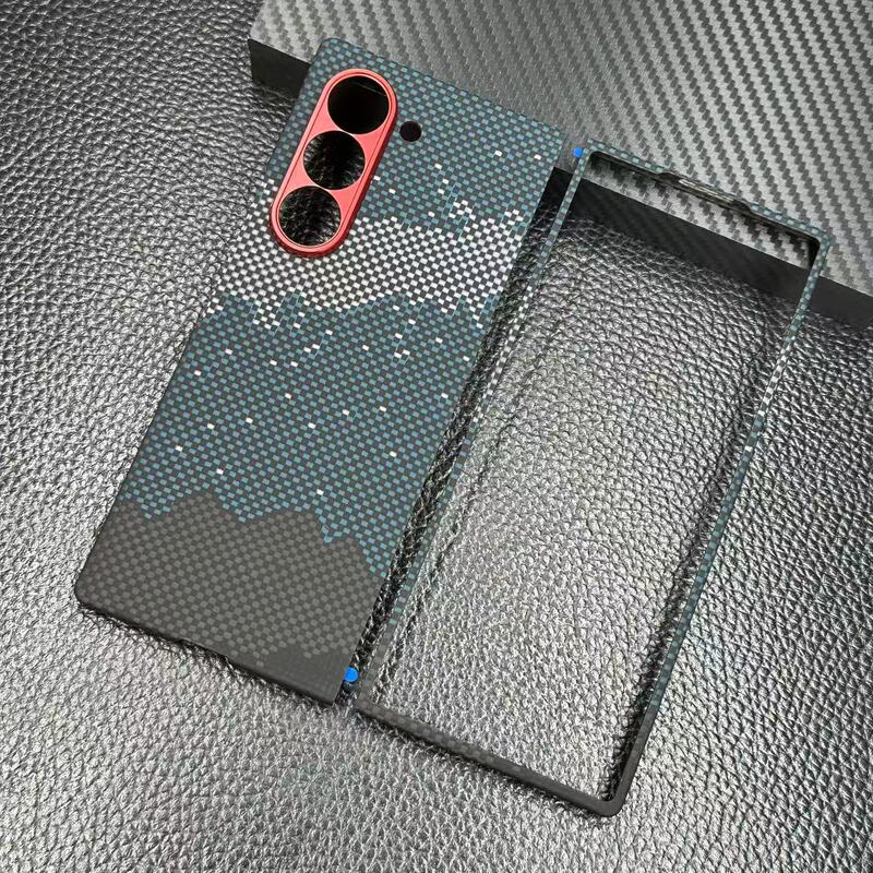 Galaxy Star Kevlar for Samsung zfold6 ultra-thin folding screen phone case zfold6 mobile phone protective case