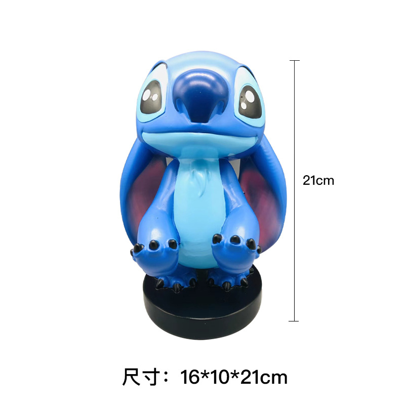 Shuren juego de consola de soporte de almacenamiento de soporte de dibujos animados creativo hecho a mano adornos de rack de almacenamiento de teléfono móvil