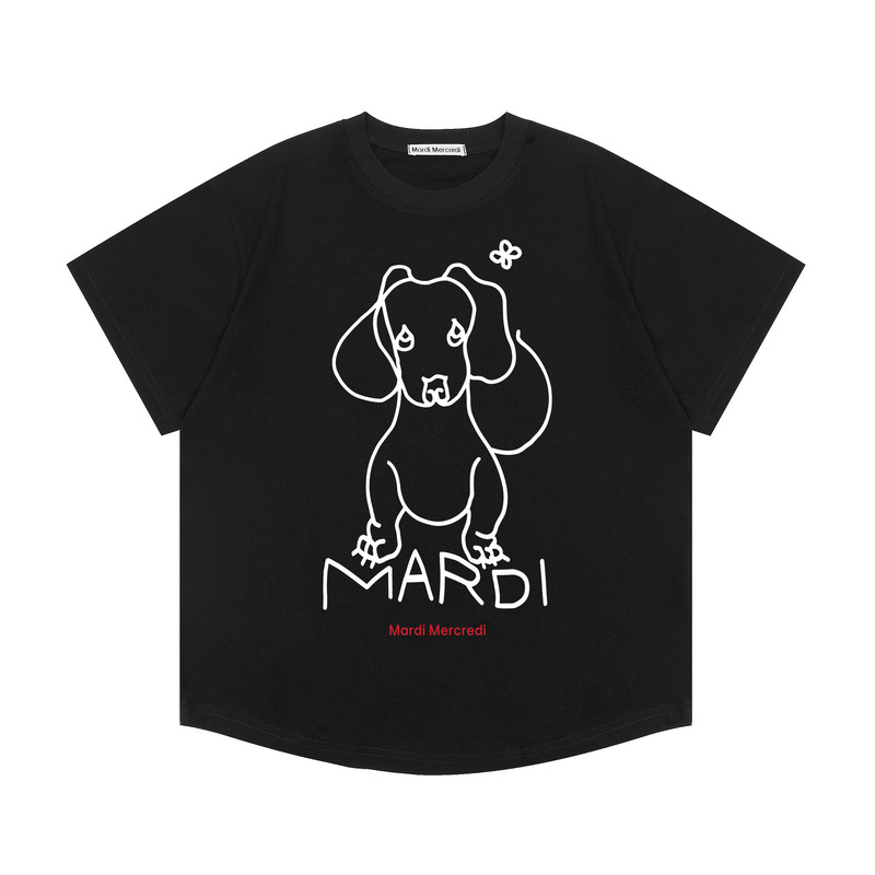 韓国マルディトレンディな半袖フラワープリントゴールドハイシルバー夏ラウンドネック純綿ルーズTシャツトップトレンディ|undefined