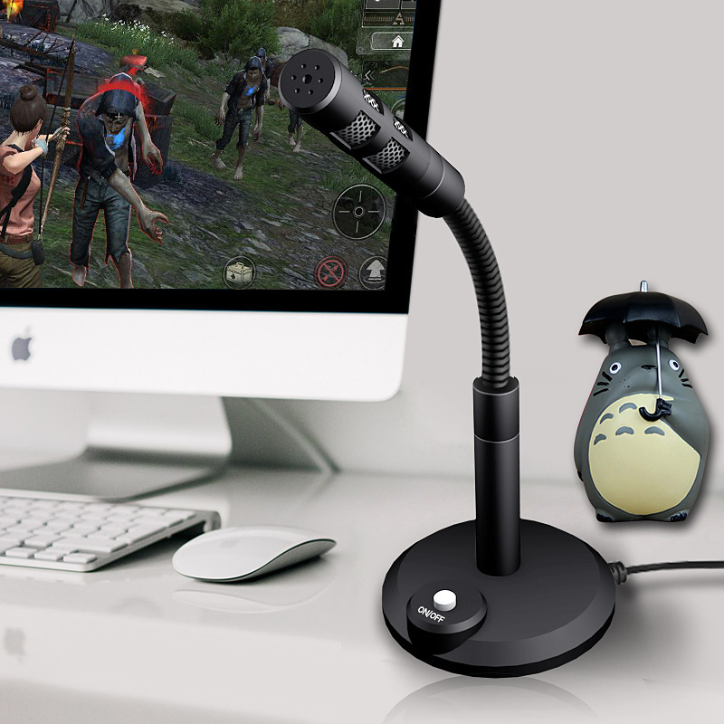 雨碩USBマイク3.5mmマイクコンピューターゲーム有線マイク音声録音マイクコンデンサーマイク|undefined